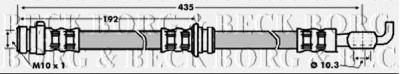 BORG & BECK bbh6038 -  Тормозной шланг